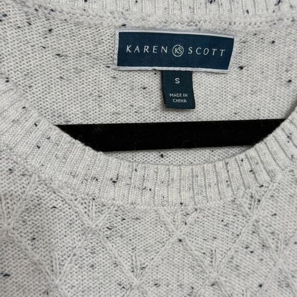 Karen Scott Women's Small Light Grey Sweater Professional Office - Picture 2 of 2